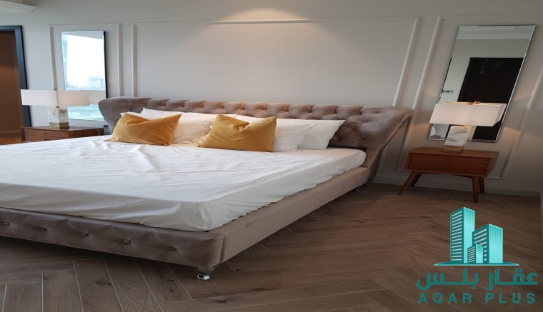 للإيجار شقة فاخرة في برج السيف