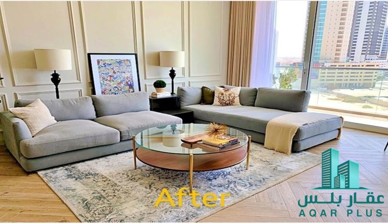 للإيجار شقة فاخرة في برج السيف