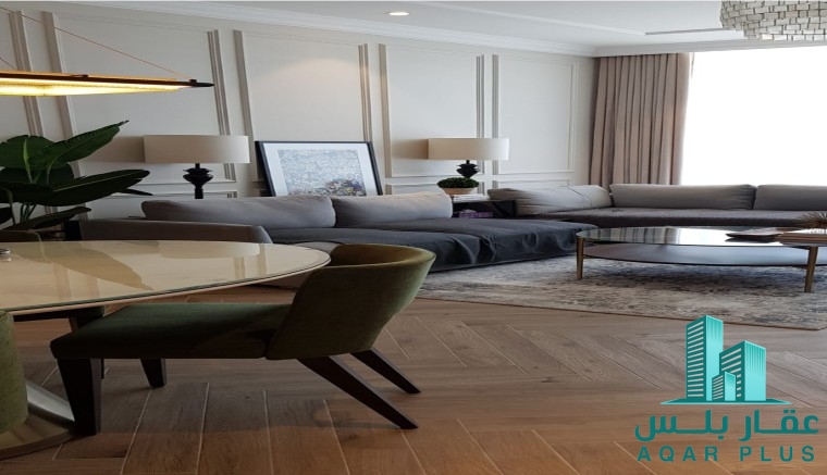 للإيجار شقة فاخرة في برج السيف