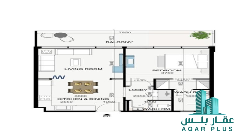 غرفة وصالة كبيرة بسعر ستوديووو