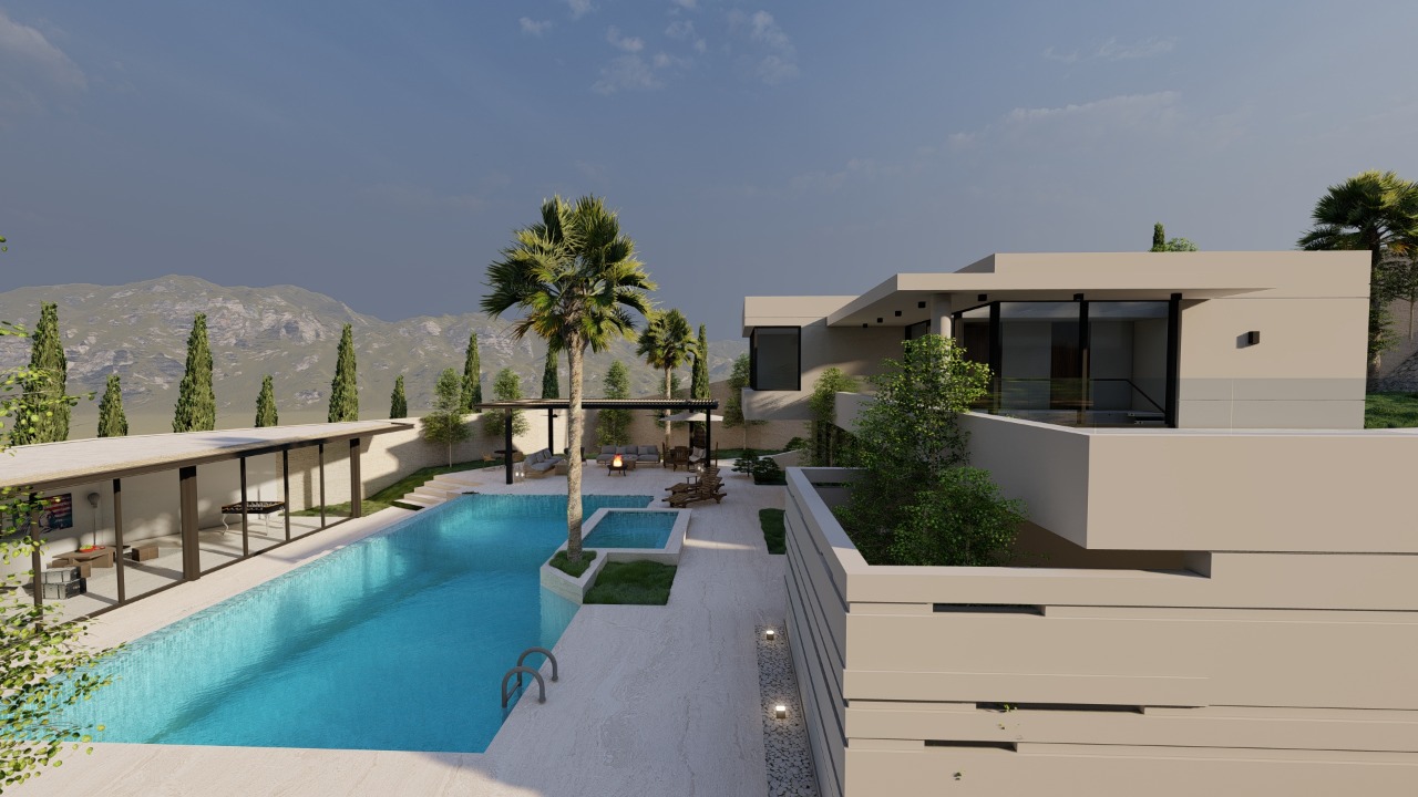 فيلا عصرية في مزرعة للبيع