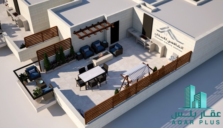 شقة دوبلكس+روف للبيع بالبنيات